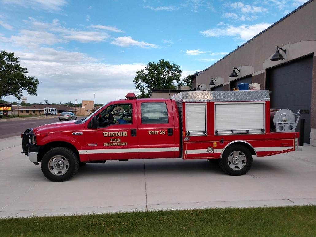 Unit 24-2005 4 Wheel Drive F-350 Ford Pick Up, This is our First Response Truck which hauls 350 gallons of water and rescue equipment.